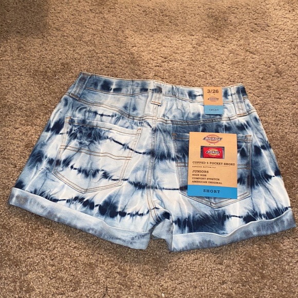 Tie dye denim jean shorts Dickies - Picture 3 of 3